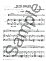 Suite colorée No.2 - Fatigue - Jean-Michel Defaye - Partition