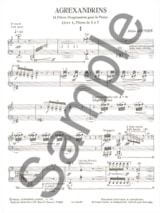 Agrexandrins - Volume 1 - Alain Louvier - Partition - Piano