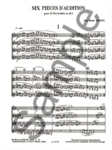 6 Pièces d'audition - 4 Clarinettes - Jean-Michel Defaye - Partition