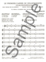 Premier cahier du xylophoniste - Marcel Jorand - Partition - Xylophone
