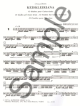Keiskleiriana Volume 1 - Jacques Delécluse - Partition - Caisse-claire