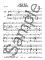 Menuet - André Bourdon - Partition - Flûte traversière
