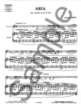 Aria - Clarinette - IBERT - Partition - Clarinette