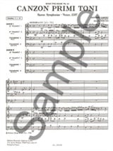Canzon Primi Toni - GABRIELI - Partition - Ensemble de cuivres
