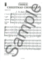 3 Christmas Chorales - Samuel Scheidt - Partition