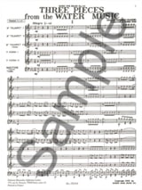 3 Pieces From Water Music - HAENDEL - Partition - Ensemble de cuivres
