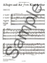 Allegro and air from King Arthur - PURCELL - Partition
