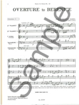 Overture To Bérénice - HAENDEL - Partition - Ensemble de cuivres