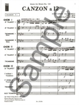 Canzon A 12 - GABRIELI - Partition - Ensemble de cuivres