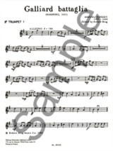 Galliard Battaglia - Quintette de Cuivres - Samuel Scheidt - Partition