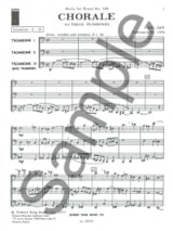 Chorale - Paul Gay - Partition - Trombone