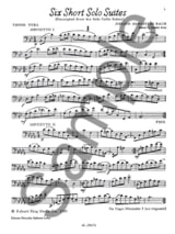 Six Short Solo Suites - BACH - Partition - Tuba