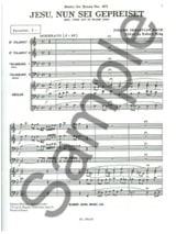 Jesu, Nun Sei Gepreiset - BACH - Partition - Ensemble de cuivres