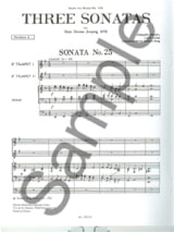 3 Sonatas 25-22-30 Hora Decima - Johann Christoph Pezel - Partition