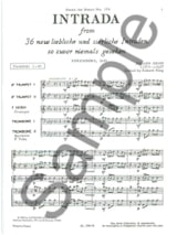 Intrada - Johann Groh - Partition - Ensemble de cuivres