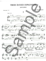 3 Danses Espagnoles - Lecussant - Partition - Piano
