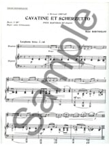Cavatine et Scherzetto - René Berthelot - Partition - Hautbois