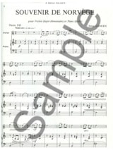 Souvenir de Norvège - Serge Lancen - Partition - Violon