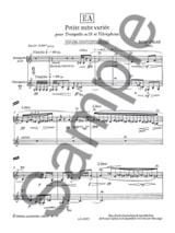 E A - Petite Suite Variée - Betsy Jolas - Partition - Trompette