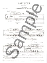 3 Préludes - DUTILLEUX - Partition - Piano