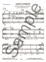 Agrexandrins - Volume 2 - Alain Louvier - Partition - Piano
