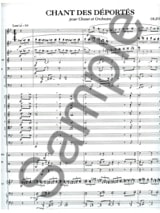 Chant des déportés - Partition - MESSIAEN - Partition - Grand format