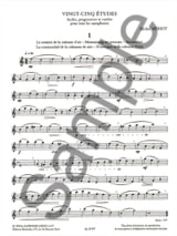 25 Etudes Faciles Progressives - Michel Mériot - Partition - Saxophone