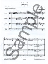 Menuet - BOCCHERINI - Partition - Ensemble de cuivres