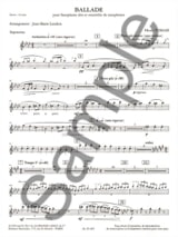 Ballade - TOMASI - Partition - Saxophone