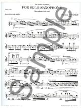 For Solo Saxophone - Theodore Antoniou - Partition - Saxophone