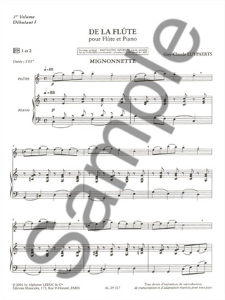 De la flûte... - Volume 1 - Guy-Claude Luypaerts - Partition