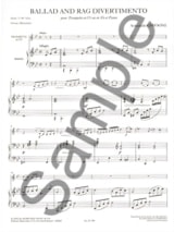 Ballad And Rag Divertimento - Armando Ghidoni - Partition - Trompette