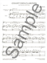 Chant des Clarines - Francis Coiteux - Partition - Clarinette