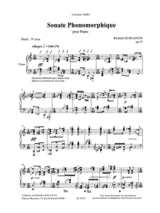Sonate Phonomorphique Op. 33 - Richard Dubugnon - Partition - Piano