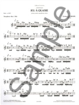 Jeu A Quatre - Georges Aperghis - Partition - Saxophone