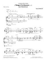 Songe à la douceur... - Violoncelle solo - Patrick Burgan - Partition