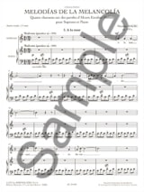 Melodias de la Melancolia Opus 119a - Nicolas Bacri - Partition