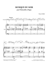 Musique du Soir - Violoncelle - Vasks Pêteris - Partition