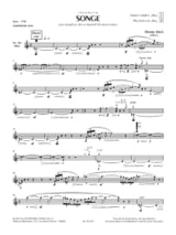 Songe - Thierry Alla - Partition - Saxophone