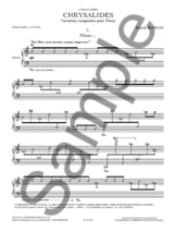 Chrysalides - Patrick Burgan - Partition - Piano