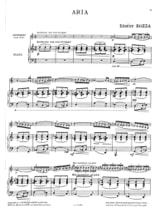 Aria - Violon ou flûte et piano - AVEC CARTE DE TÉLÉCHARGEMENT