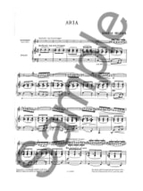 Aria - Violon ou flûte et piano - AVEC CARTE DE TÉLÉCHARGEMENT