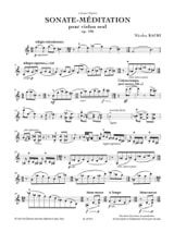 Sonate-Méditation, op. 106a - Nicolas Bacri - Partition - Violon