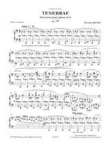Tenebrae Opus 139 - Nicolas Bacri - Partition - Piano