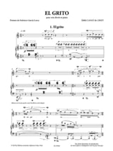 El Grito. Voix Haute - de Chizy Edith Canat - Partition - Mélodies