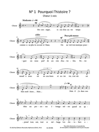 Olympe La Rebelle - Chant seul - Isabelle Aboulker - Partition - Chœur