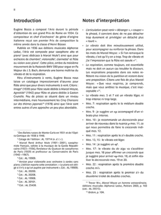 Aria - Flûte - Eugène Bozza - Partition - Flûte traversière