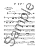 Pièce en sol mineur - PIERNE - Partition - Hautbois