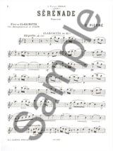 Sérénade op. 7 - Clarinette - PIERNE - Partition - Clarinette