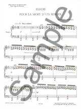 Elegie pour la Mort d'un Berger - Bernard Andres - Partition - Harpe